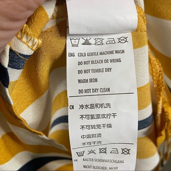 COTTON ON Striped V-neck A-line Dress Medium - Picture 9 of 9